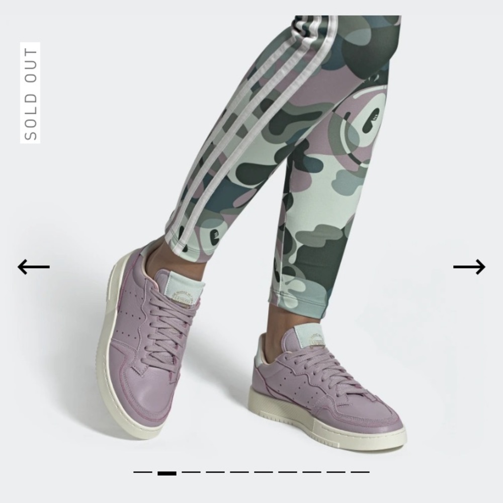 Adidas SUPERCOURT SHOES soft vision/ice mint 6.5